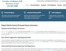 Tablet Screenshot of critchlowdiskintlaw.com